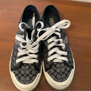 Coach Monogram Black and Gray Sneakers